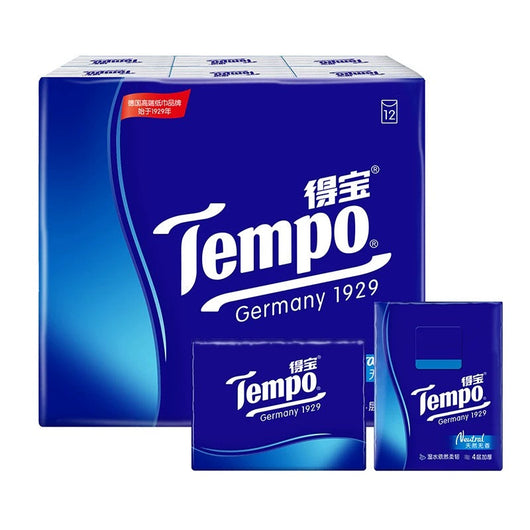 Tempo Mini Pocket Tissues 12 small neutral