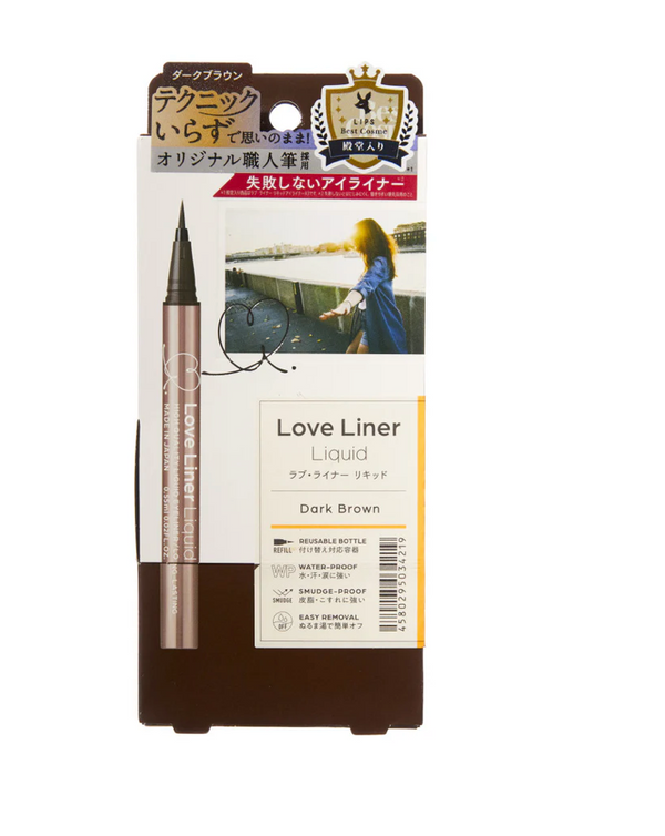 LOVE LINER WATERPROOF LIQUID EYELINER-DARK BROEN