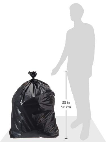 Contractor Clean-Up Bags,heavy-duty,42 gal, 158 L (Black - 100 Count)