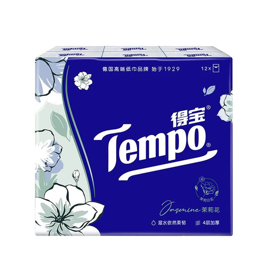 Tempo Mini Pocket Tissues 12 small packs Jasmine scent